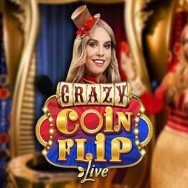 Crazy Coin Flip by Evolution, showcased at my-empire.myemojidomain.com – game logo