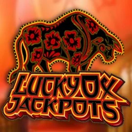 Lucky Ox Jackpots by Rival, showcased at my-empire.myemojidomain.com – game logo